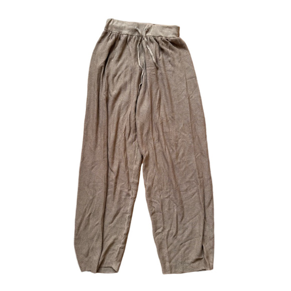 Mango Pants - Mango Tan Wide Leg Relaxed Fit Pants​